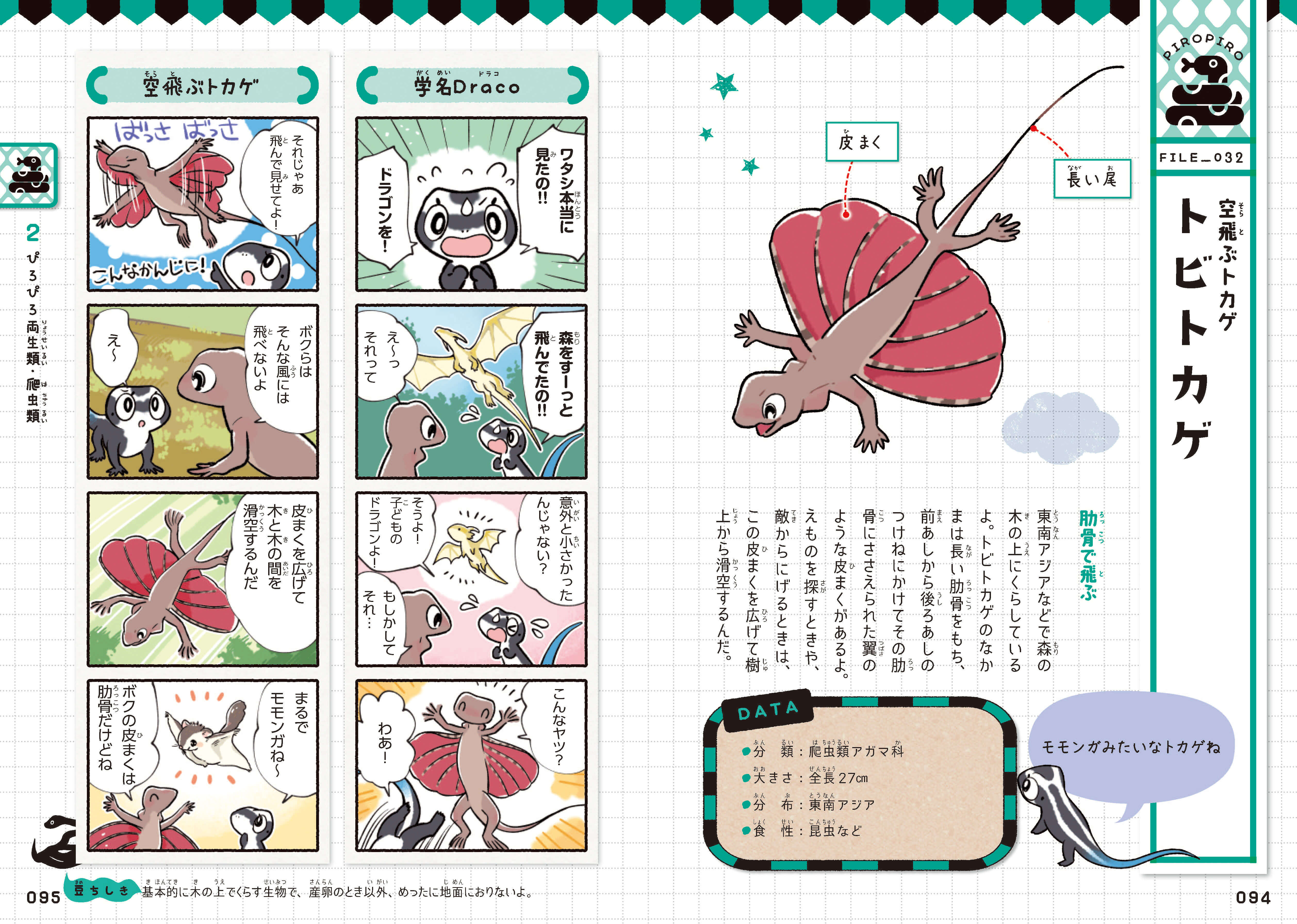 「空飛ぶトカゲなんて見たことありますか」紙面